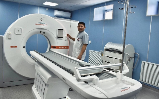 Сарысу аудандық ауруханасындағы заманауи компьютерлік томография аппараты