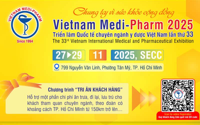 Vietnam Medi-Pharm & Vietmedicare Expo 2025, 33-я Международная выставка медицинских и фармацевтических продуктов, оборудования и вспомогательных средств, 27-29 ноября, Хошимин