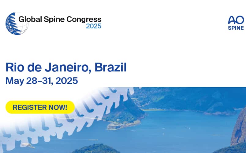 Международный конгресс по заболеваниям позвоночника Global Spine Congress, 28-31 мая, Рио-де-Жанейро