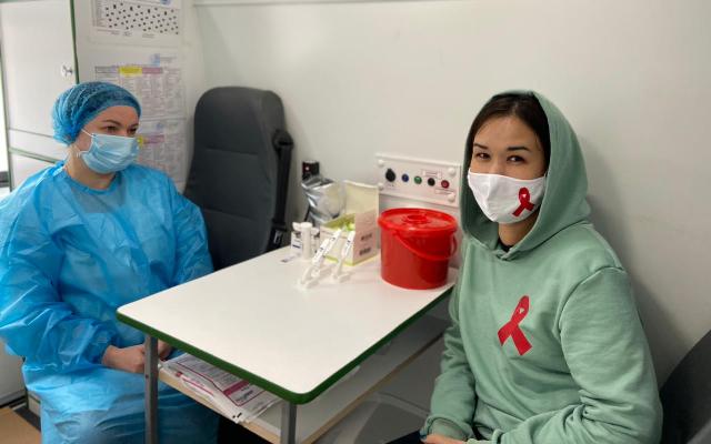 Студенты Университета «Туран Астана» прошли экспресс- тестирование на ВИЧ