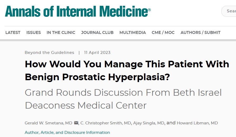 Как вы проводите лечение пациента с доброкачественной гиперплазией ...
