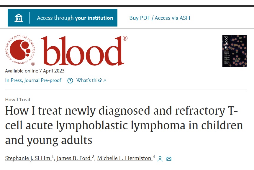 Лечение новодиагностированной и рефрактерной Т-клеточной острой ...