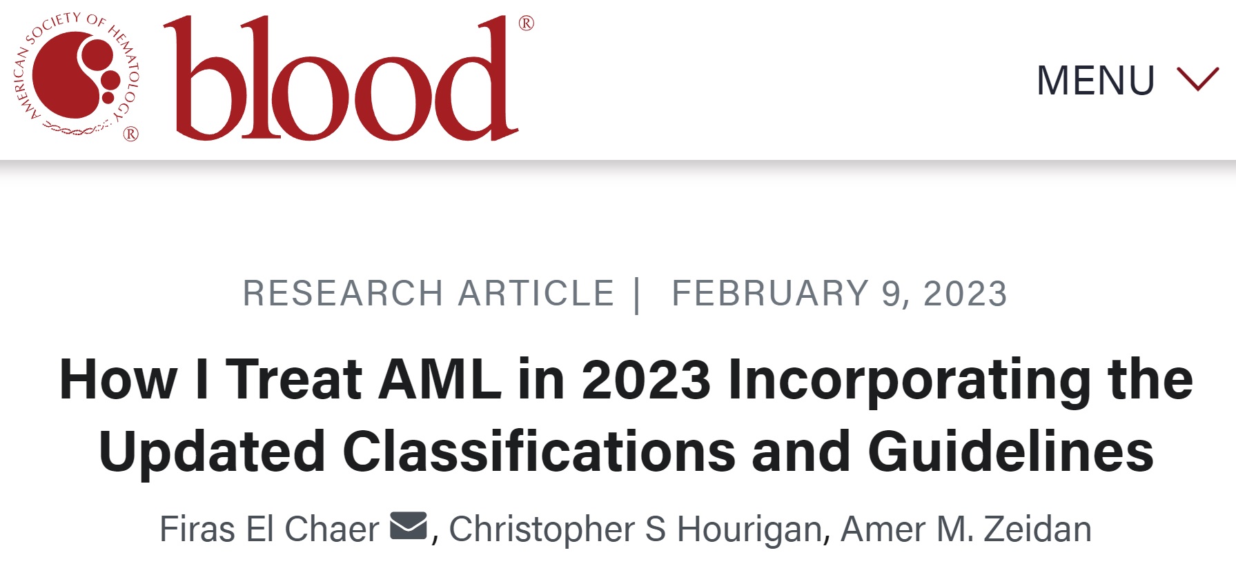 Лечение острого миелоидного лейкоза в 2023 с применением обновленной ...